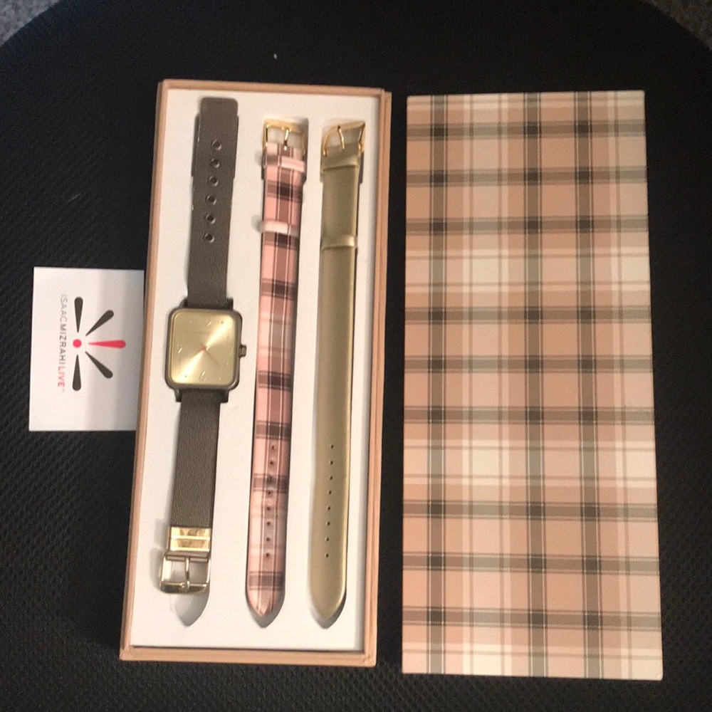 Isaac Mizrahi Watch set with changeable bands